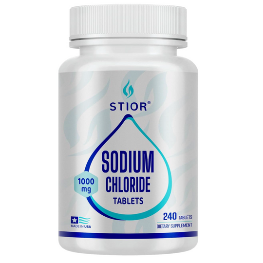 240-Count Sodium Chloride Tablets – 1000mg Salt Supplement – Oral Use – Vegan, Non-GMO, Gluten-Free – No Allergens or Artificial Additives