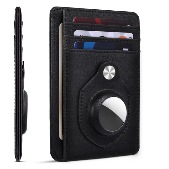 Slim Minimalist AirTag Wallet – Front Pocket Use – RFID Blocking Card Holder for Men