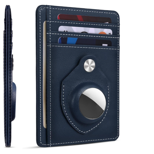 Slim Minimalist AirTag Wallet – Front Pocket Use – RFID Blocking Card Holder for Men
