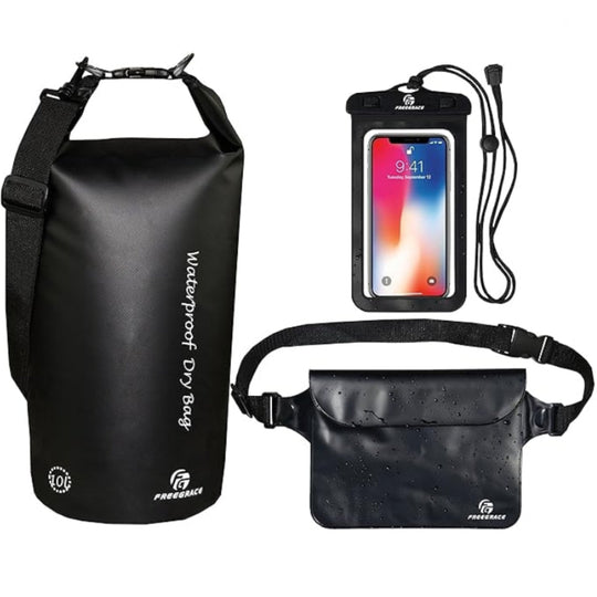 Waterproof Dry Bag Set - Submersible Dry Sack with Phone Case for Water Activities