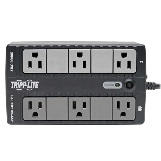 350VA Mini UPS Battery Backup and Surge Protector with 6 Outlets for Home and Office