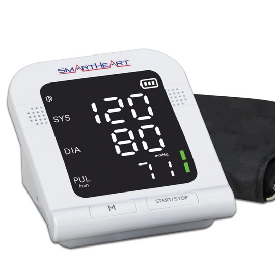 Blood Pressure Monitor – Upper Arm Cuff, Audible English & Spanish, Large Memory