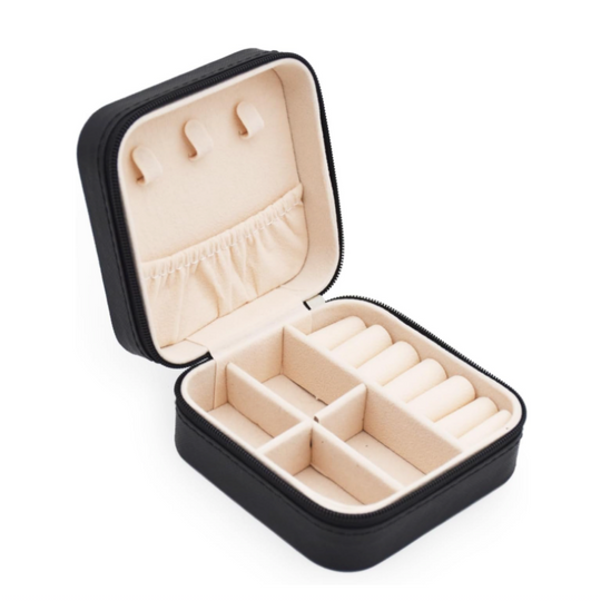 Mini Jewelry Travel Case – Portable Jewelry Organizer for Rings, Earrings, Necklaces & Bracelets