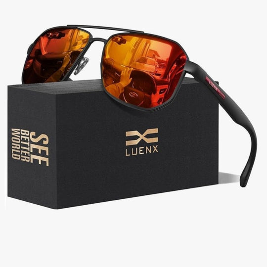 Polarized Aviator Sunglasses for Men with UV Protection for Driving and Outdoor Activities