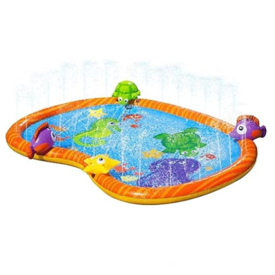Kids Splash Pad - Water Play Mat - Outdoor Sprinkler Mat for Backyard Summer Fun