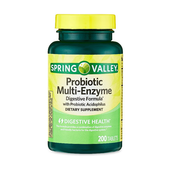 Probiotic Multi-Enzyme Digestive Formula Tablets, 200 Count