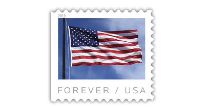 USPS US-Flag 2018 Forever Stamps - Book of 20 Postage Stamps