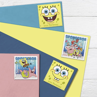 USPS SpongeBob Squarepants Forever Stamps - Sheet of 16