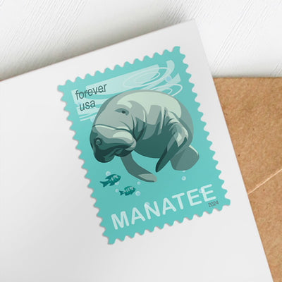 USPS Save Manatees Forever Stamps - Book of 20
