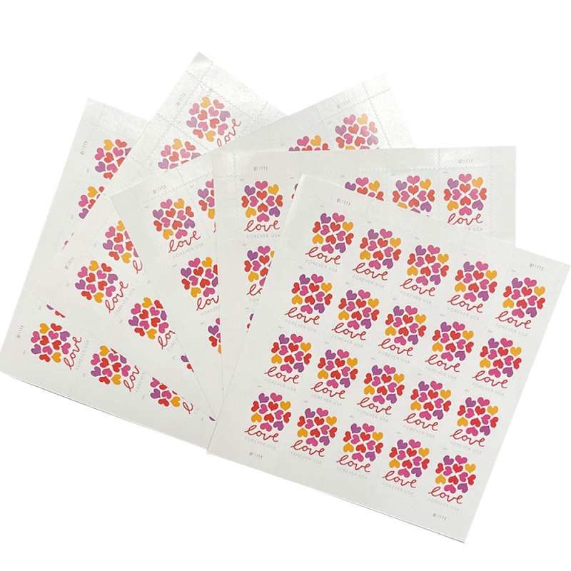 USPS HEARTS BLOSSOM LOVE 2019 Forever Stamps - Sheet of 20 Postage Stamps