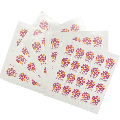 USPS HEARTS BLOSSOM LOVE 2019 Forever Stamps - Sheet of 20 Postage Stamps