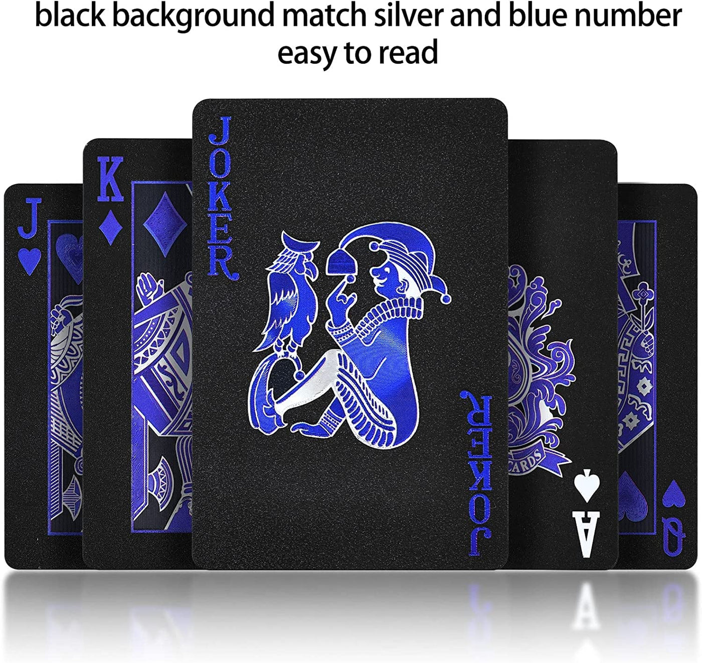 Waterproof Poker Cards with Box Suitable for Pool, Beach, Camping, Party, Family or Friend Card Games