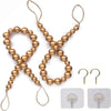 Wooden Bead Curtain or Drape Tieback Sets