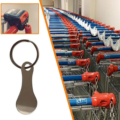 3 Pack Aluminum Alloy Shopping Cart Token Key Rings