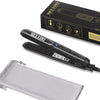 Ceramic Tourmaline Small Hair Straightener for Short Hair/Bangs, Dual Voltage with Storage Bag