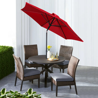 7.5 Foot Push-Up Round Market Umbrella