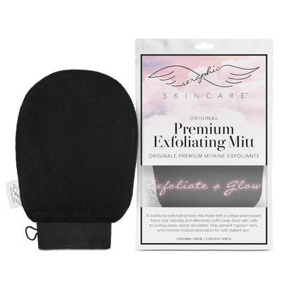  Premium Exfoliating Mitt, Vegan Viscose Body Scrub Glove for Self-Tan & Keratosis Pilaris