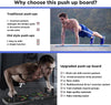 10-in-1 Portable Push Up Board with Foldable Push Up Bars for Strength Training