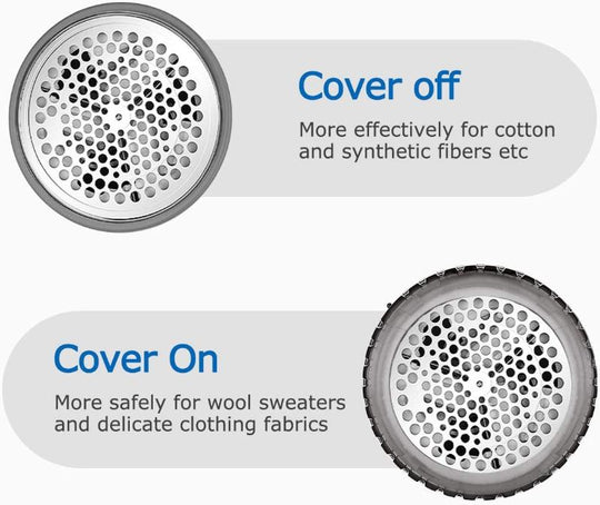 Fabric Shaver and Lint Remove with 2-Speeds and 2 Replaceable Stainless Steel Blades