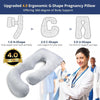 U-Shaped Pregnancy Pillow for Sleeping, Full Body Maternity Pillow for Side Sleepers