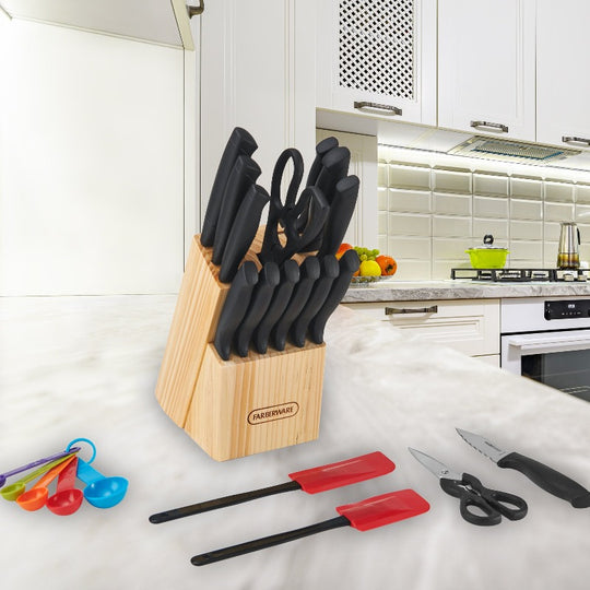 23 Piece Stainless Steel Cutlery and Utensil Set - Never Needs Sharpening Dishwasher Safe