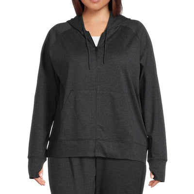 Women’s Zip-Up Hoodie with Long Sleeves, Sizes XS-4X