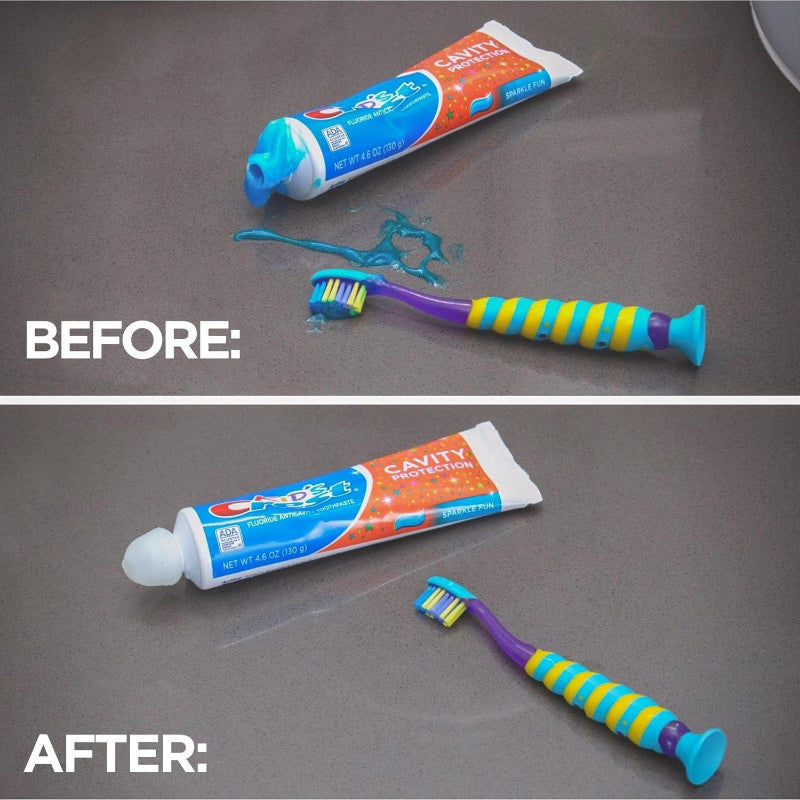  Self-Closing Toothpaste Caps, Silicone Mess-Free Dispenser Lids for Kids and Adults