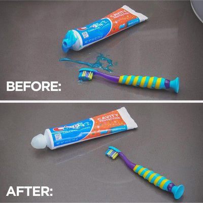  Self-Closing Toothpaste Caps, Silicone Mess-Free Dispenser Lids for Kids and Adults