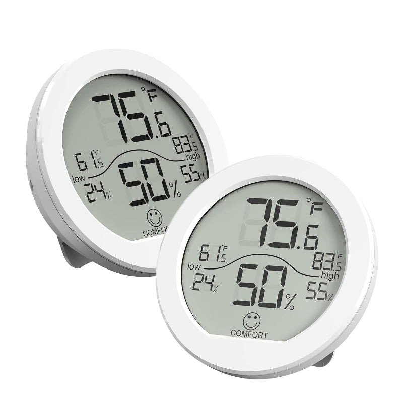 Digital Hygrometer Thermometer for Room Temperature and Humidity, LCD Sensor with Max/Min Records