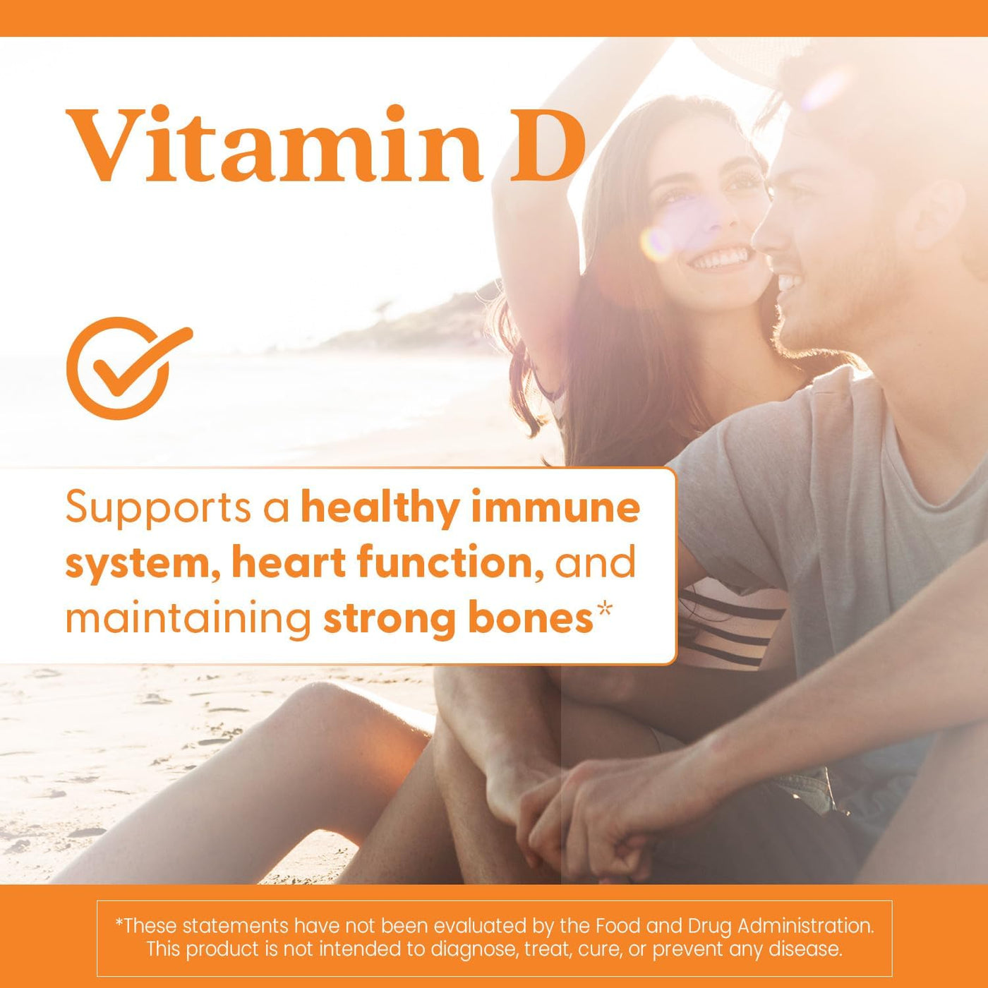 Vitamin D3 2000 IU, 180 Count, Supports Bones, Teeth, Heart, and Immune Health