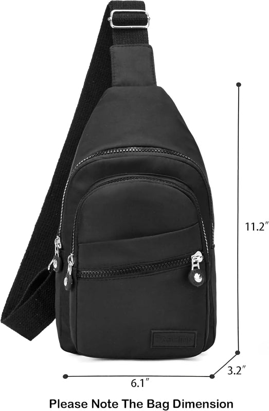 Small Sling Backpack Crossbody Bag, Chest Daypack for Hiking and Traveling