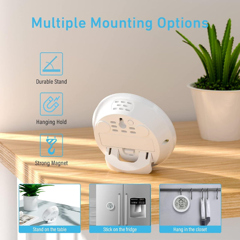 Digital Hygrometer Thermometer for Room Temperature and Humidity, LCD Sensor with Max/Min Records