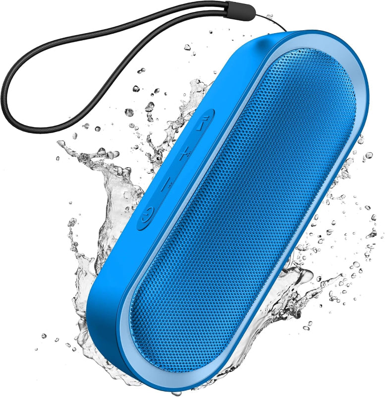 Waterproof Bluetooth Speaker with TWS, 24-Hour Playtime, Stereo Sound