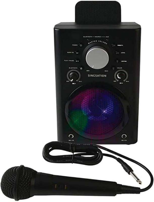 Full Karaoke System for Adults or Kids with Wireless Bluetooth Speaker and Microphone