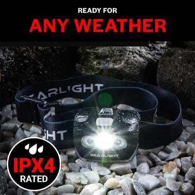 2-Pack LED Headlamp, Adjustable Headband with 7 Modes