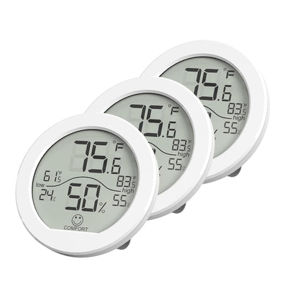 Digital Hygrometer Thermometer for Room Temperature and Humidity, LCD Sensor with Max/Min Records