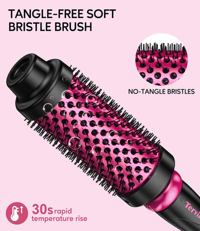 3-in-1 Thermal Brush Set - Create Perfect Blowout Looks, One Temp 392℉ for Thin to Medium Hair