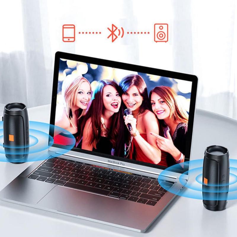 Wireless Portable Bluetooth Speaker with 360° Surround Sound, Enhanced Bass, IP65 Waterproof