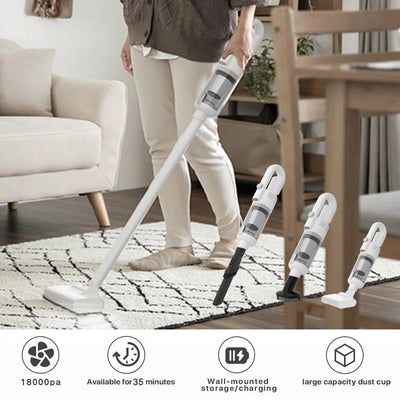 5 in 1 Cordless Stick Vacuum, Cordless Light-Duty Vacuum Cleaner Ultra Lightweight 35 Mins Runtime