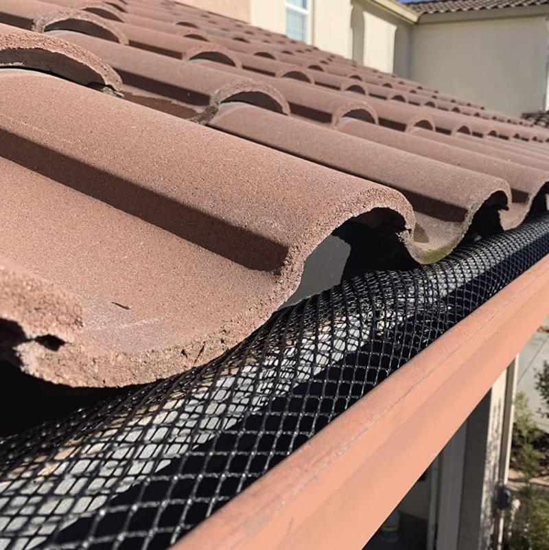 6” Gutter Guard Mesh - 20 Foot Roll Leaf Guard Protects from Branches, Leaves, Debris - Easy Install - Does Not Rust