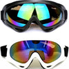 2-Pack Ski and Motorcycle Goggles, Anti-UV Dustproof Safety Goggles for All Ages