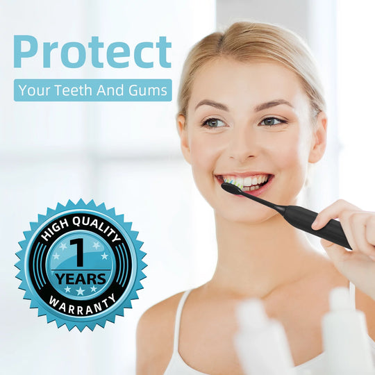 Sonic Electric Toothbrush-One Charge for 90 Days with 6 Brush Heads