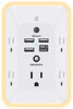  Outlet Extender with Night Light, Multi Plug Outlet, USB Wall Charger Surge Protector