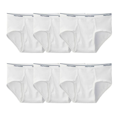 Fruit of the Loom Men'S White Briefs, 9 Pack, Sizes S-XL