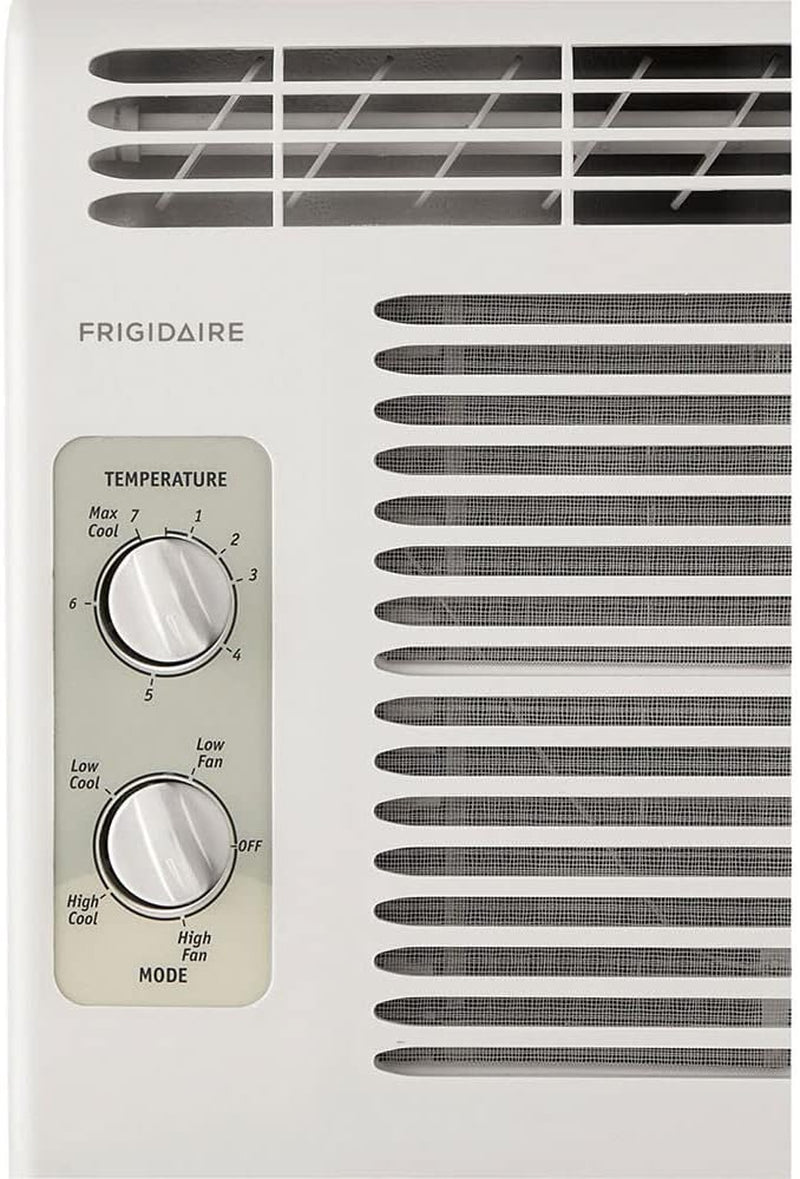 Frigidaire Window-Mounted Room Air Conditioner, 5,000 BTU with Temperature Control and Easy-to-Clean Washable Filter