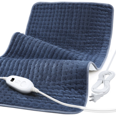 X-Large Heating Pad with 6 Fast Heating Settings, Moist Dry Heat Options, Auto-Off, Machine Washable