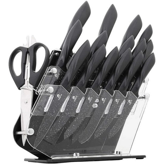 16 Piece Ceramic Coated Knife Block Set  with Scissors