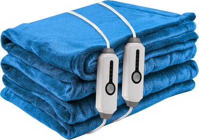 Heated Electric Throw Blanket, Cozy Flannel Heating Blanket with 4 Heat Levels 