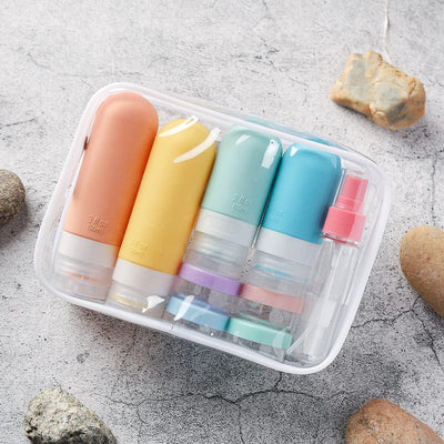 Miri - 16-Pack TSA Approved Travel Bottles Set - Leak-Proof Silicone Containers