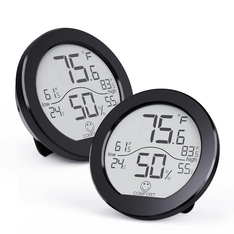 Digital Hygrometer Thermometer for Room Temperature and Humidity, LCD Sensor with Max/Min Records